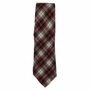 Tartan Plaid Mens Wool Necktie Viyella By Appointment Her Majesty Queen Scotland